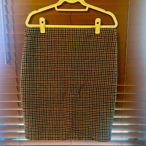 J.Crew wool tweed pencil skirt EUC
